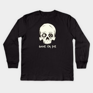 Game over, game or die Kids Long Sleeve T-Shirt